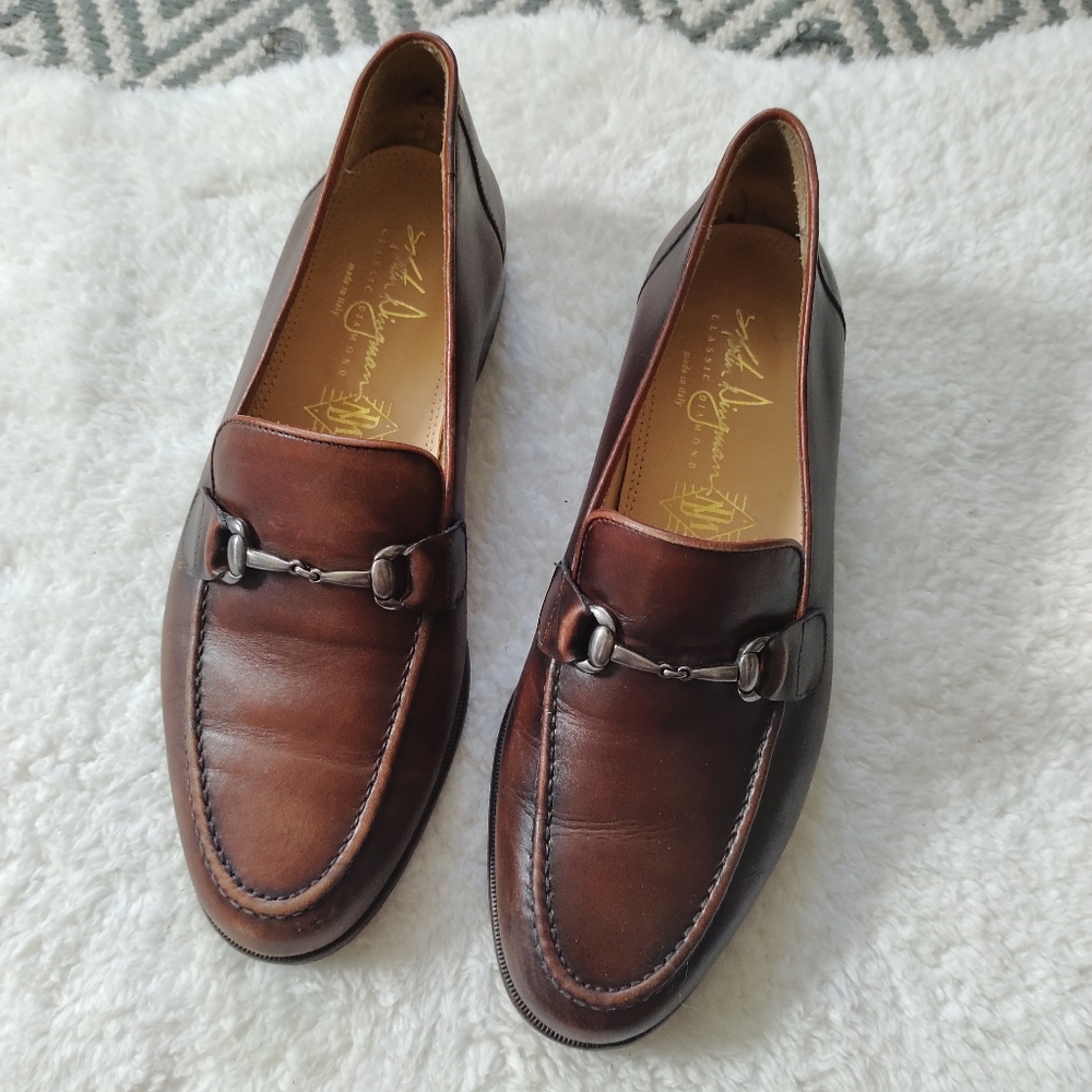 Martin Dingman Classic Diamond Loafers Made in Italy Size 9